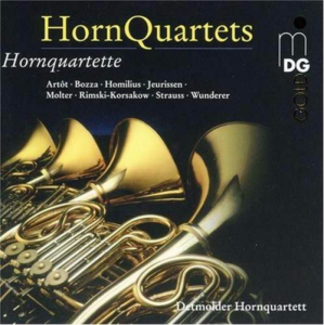 Various Horn Quartets: Homilius, Bozza, F Strauss