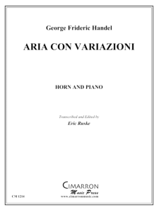 Handel: Aria con Variazoni for horn & piano