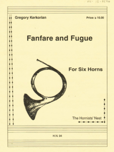 Kerkorian: Fanfare and Fugue (6 horns)